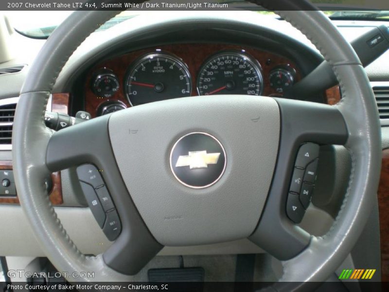 Summit White / Dark Titanium/Light Titanium 2007 Chevrolet Tahoe LTZ 4x4