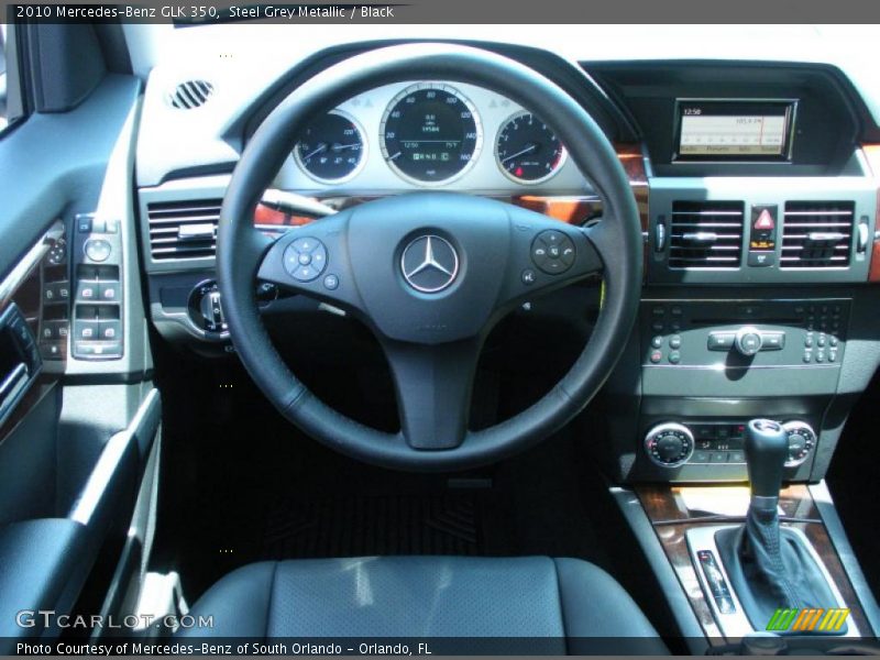 Steel Grey Metallic / Black 2010 Mercedes-Benz GLK 350