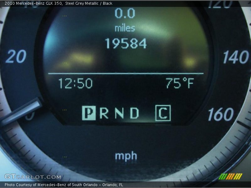 Steel Grey Metallic / Black 2010 Mercedes-Benz GLK 350