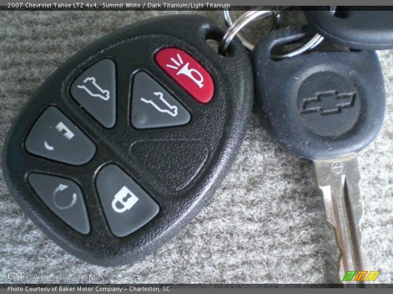 Summit White / Dark Titanium/Light Titanium 2007 Chevrolet Tahoe LTZ 4x4