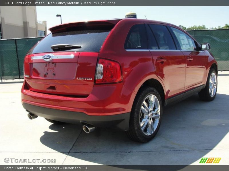 Red Candy Metallic / Medium Light Stone 2011 Ford Edge Limited