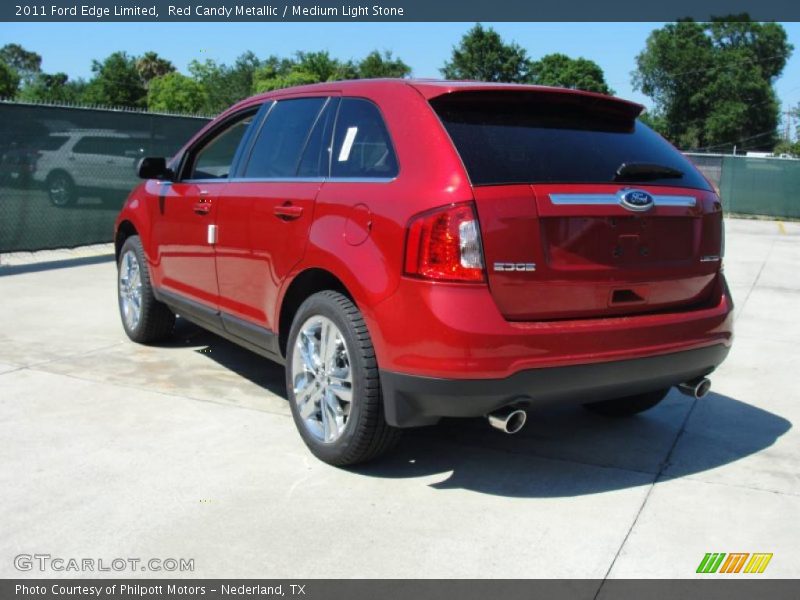 Red Candy Metallic / Medium Light Stone 2011 Ford Edge Limited