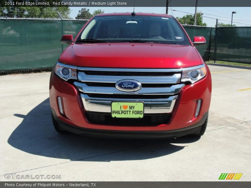 Red Candy Metallic / Medium Light Stone 2011 Ford Edge Limited