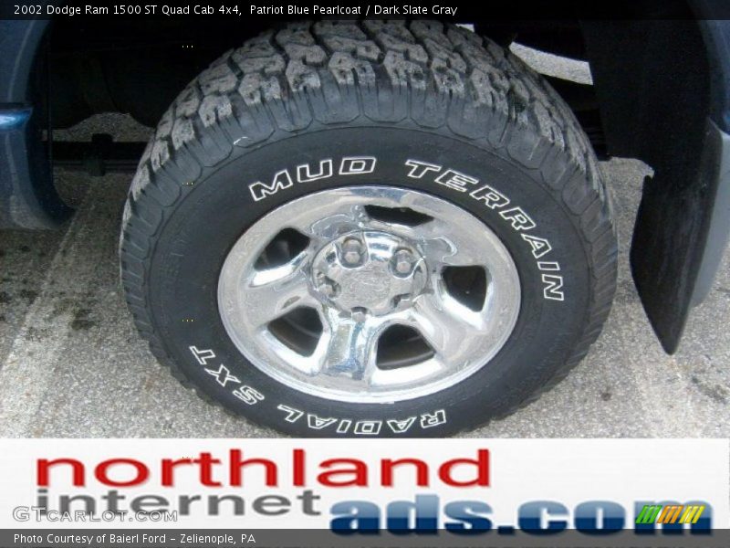 Patriot Blue Pearlcoat / Dark Slate Gray 2002 Dodge Ram 1500 ST Quad Cab 4x4