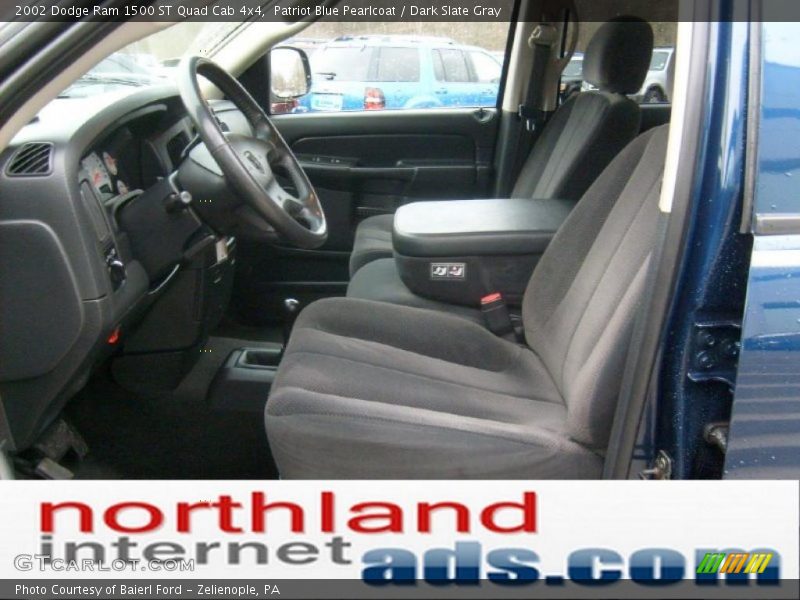 Patriot Blue Pearlcoat / Dark Slate Gray 2002 Dodge Ram 1500 ST Quad Cab 4x4