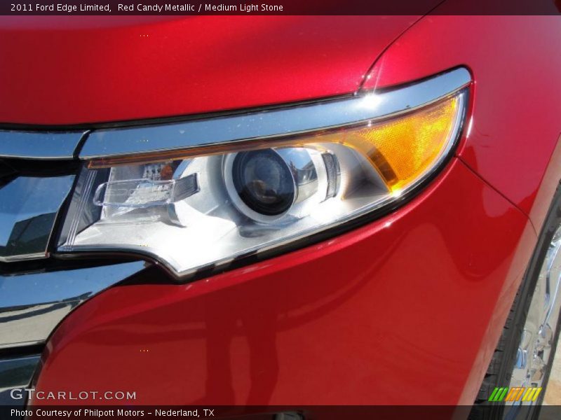 Red Candy Metallic / Medium Light Stone 2011 Ford Edge Limited