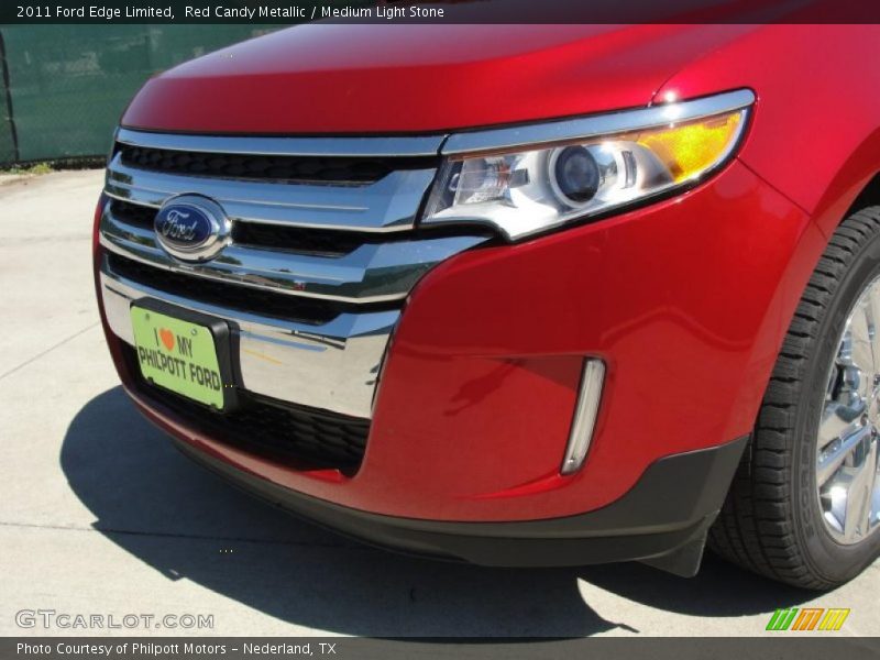 Red Candy Metallic / Medium Light Stone 2011 Ford Edge Limited
