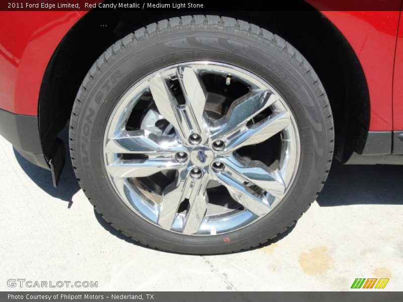 Red Candy Metallic / Medium Light Stone 2011 Ford Edge Limited