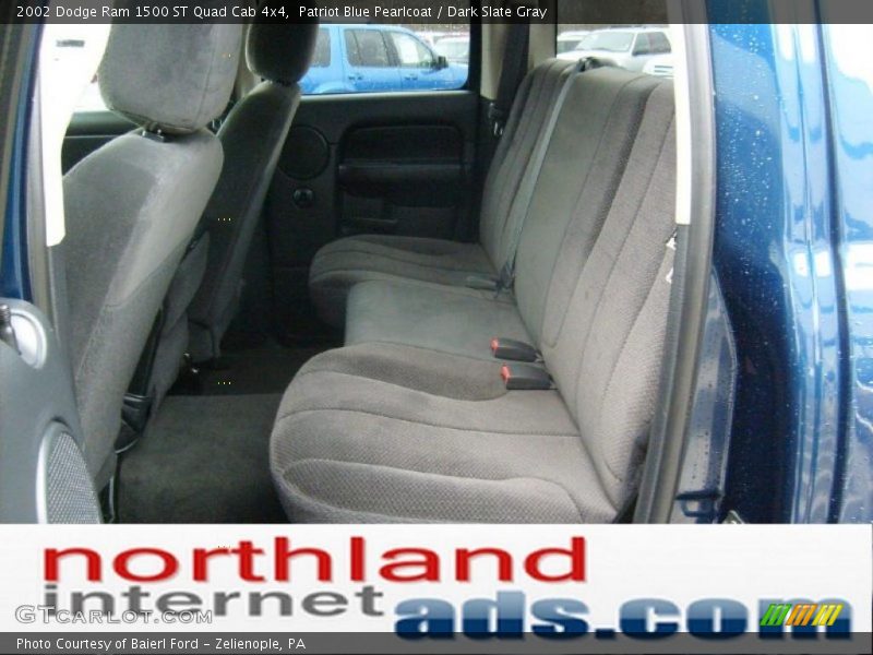 Patriot Blue Pearlcoat / Dark Slate Gray 2002 Dodge Ram 1500 ST Quad Cab 4x4