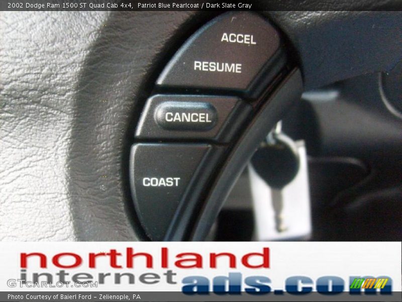 Patriot Blue Pearlcoat / Dark Slate Gray 2002 Dodge Ram 1500 ST Quad Cab 4x4