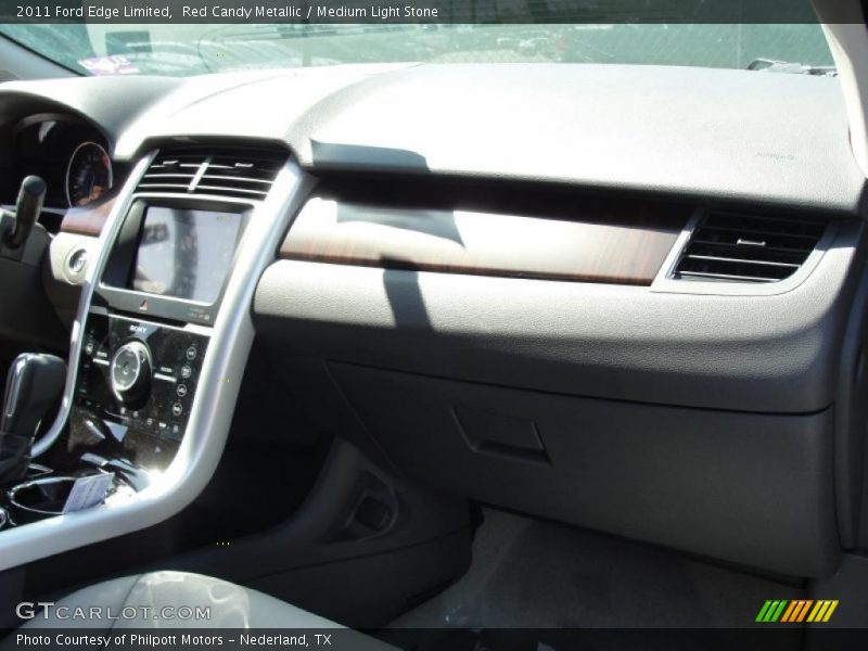 Red Candy Metallic / Medium Light Stone 2011 Ford Edge Limited