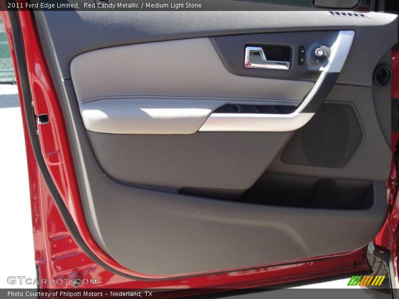 Red Candy Metallic / Medium Light Stone 2011 Ford Edge Limited