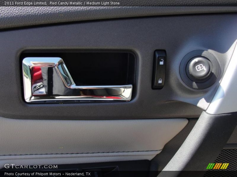 Red Candy Metallic / Medium Light Stone 2011 Ford Edge Limited