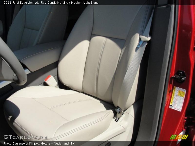 Red Candy Metallic / Medium Light Stone 2011 Ford Edge Limited