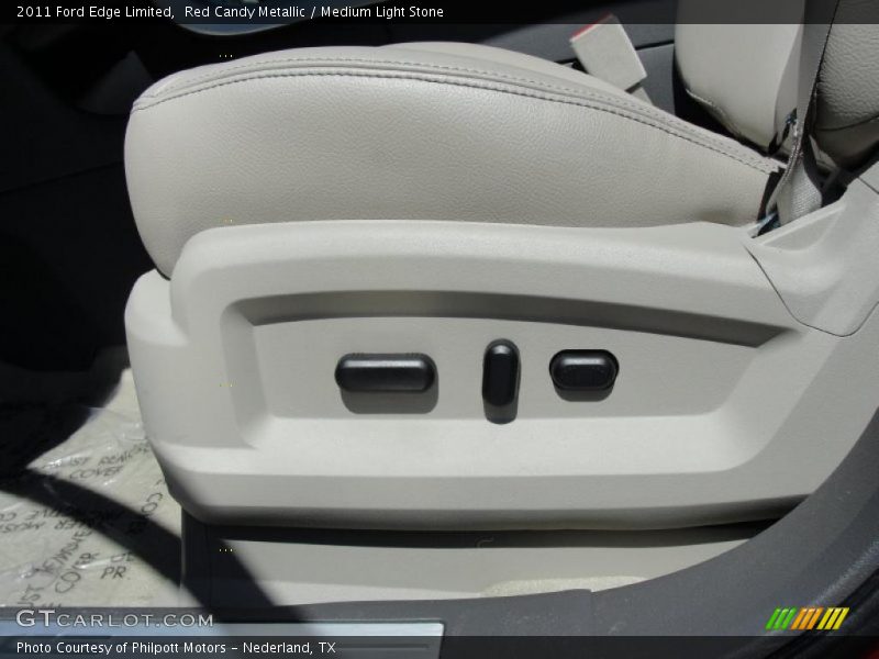 Red Candy Metallic / Medium Light Stone 2011 Ford Edge Limited