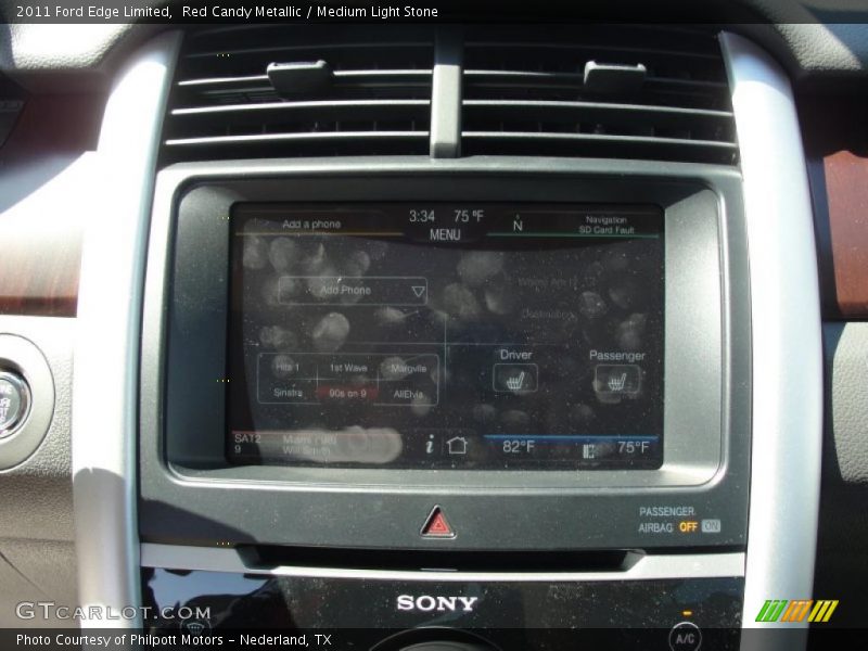 Red Candy Metallic / Medium Light Stone 2011 Ford Edge Limited