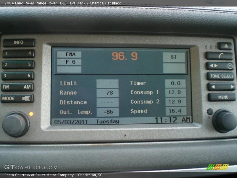 Java Black / Charcoal/Jet Black 2004 Land Rover Range Rover HSE