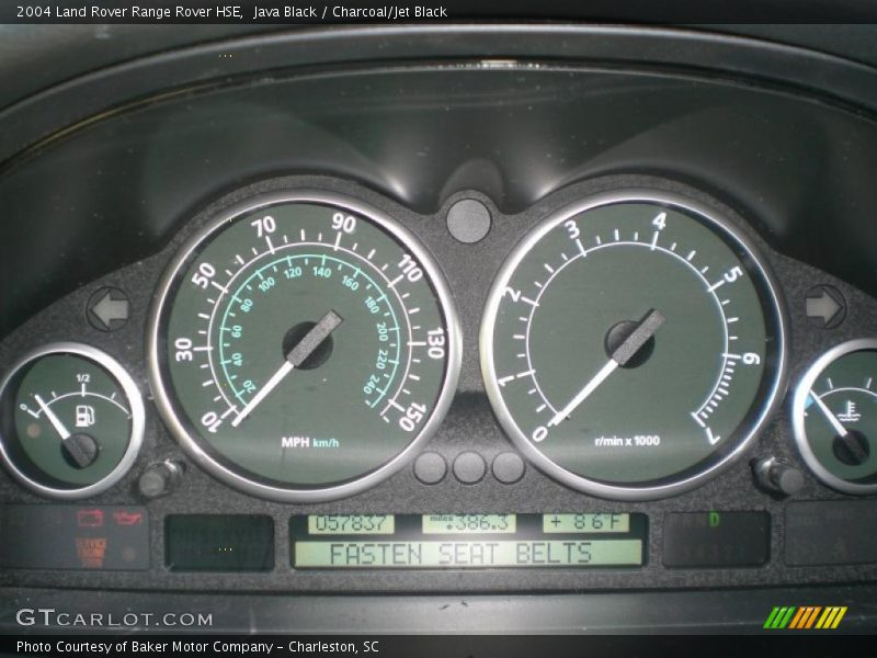 Java Black / Charcoal/Jet Black 2004 Land Rover Range Rover HSE