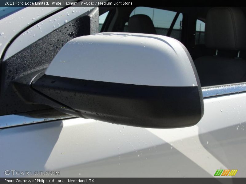 White Platinum Tri-Coat / Medium Light Stone 2011 Ford Edge Limited