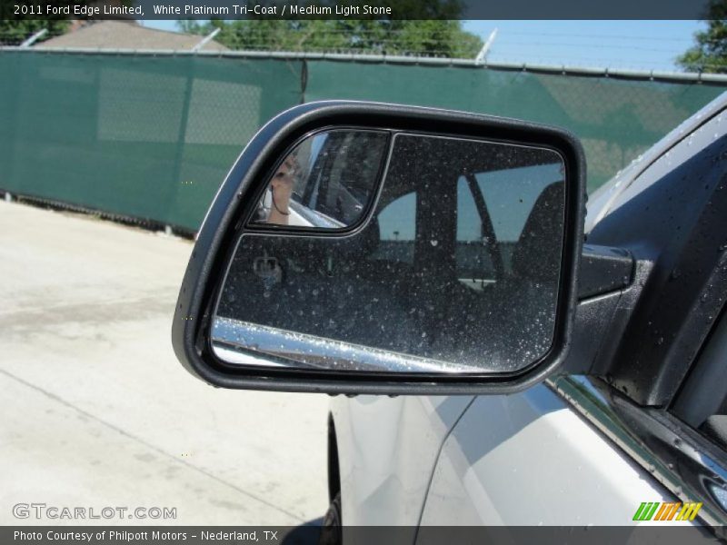 White Platinum Tri-Coat / Medium Light Stone 2011 Ford Edge Limited