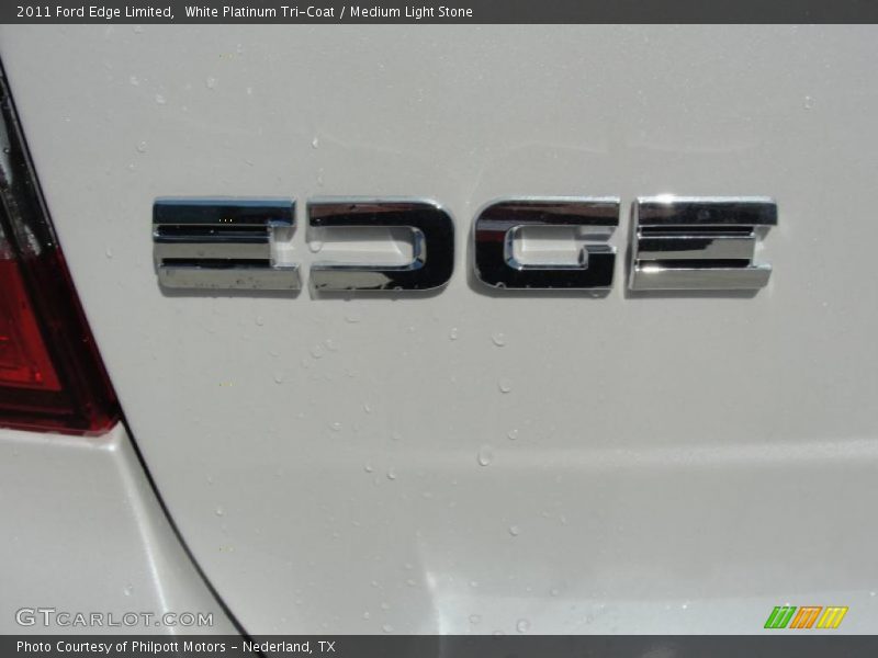 White Platinum Tri-Coat / Medium Light Stone 2011 Ford Edge Limited