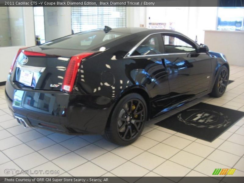 Black Diamond Tricoat / Ebony 2011 Cadillac CTS -V Coupe Black Diamond Edition