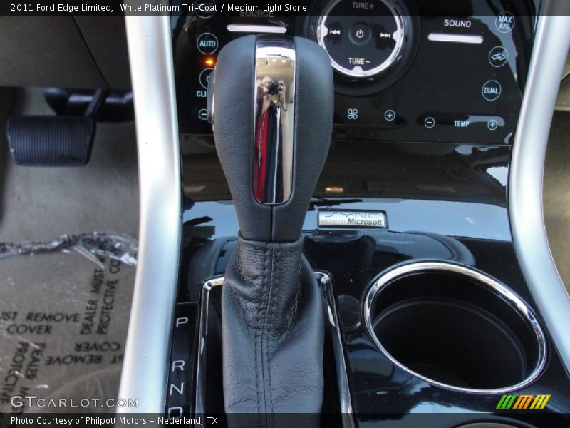 White Platinum Tri-Coat / Medium Light Stone 2011 Ford Edge Limited