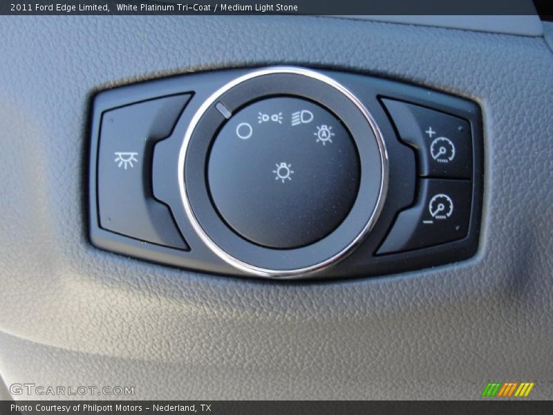 White Platinum Tri-Coat / Medium Light Stone 2011 Ford Edge Limited