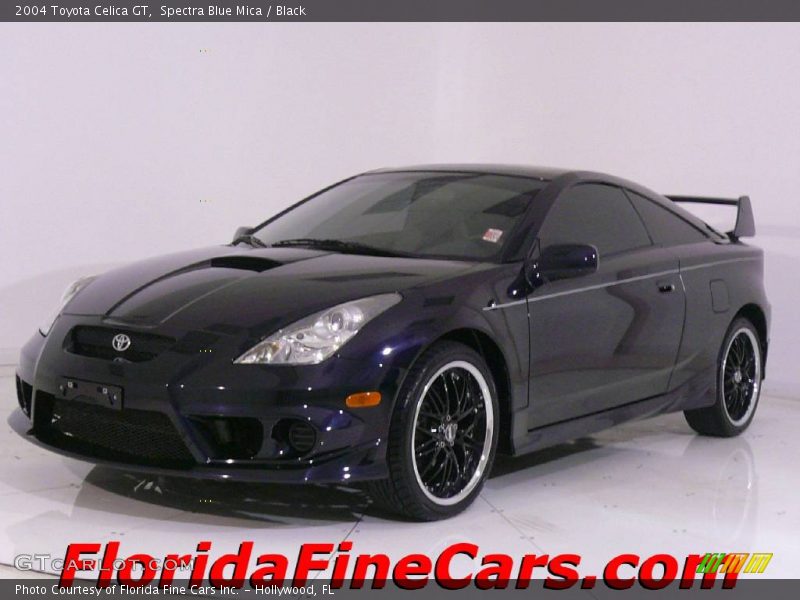 Spectra Blue Mica / Black 2004 Toyota Celica GT
