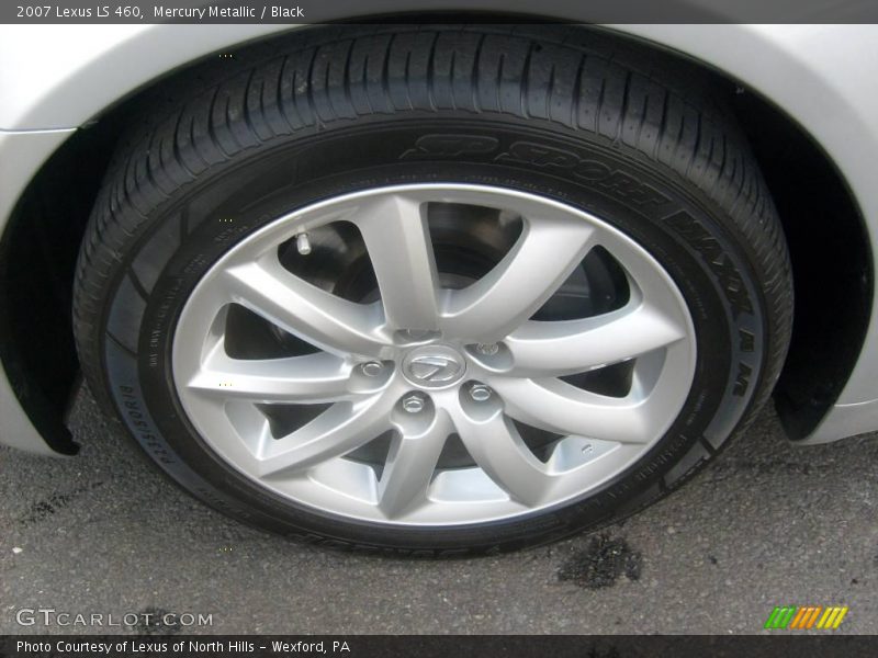 Mercury Metallic / Black 2007 Lexus LS 460