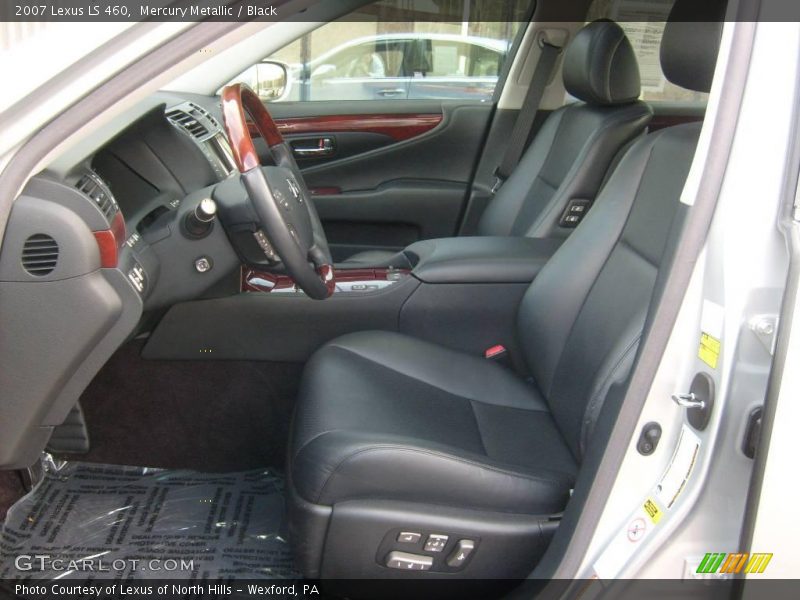 Mercury Metallic / Black 2007 Lexus LS 460