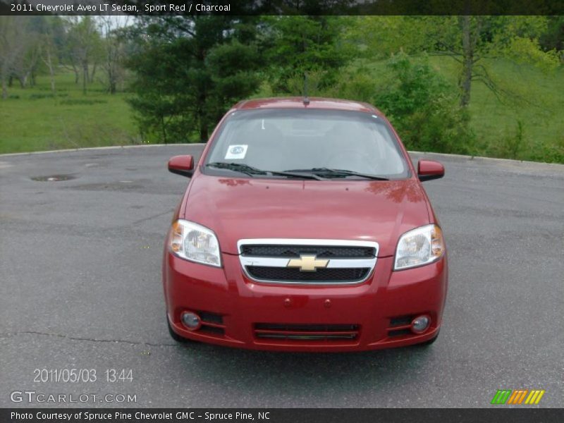 Sport Red / Charcoal 2011 Chevrolet Aveo LT Sedan