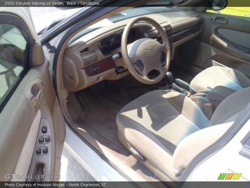 Black / Sandstone 2002 Chrysler Sebring LX Sedan