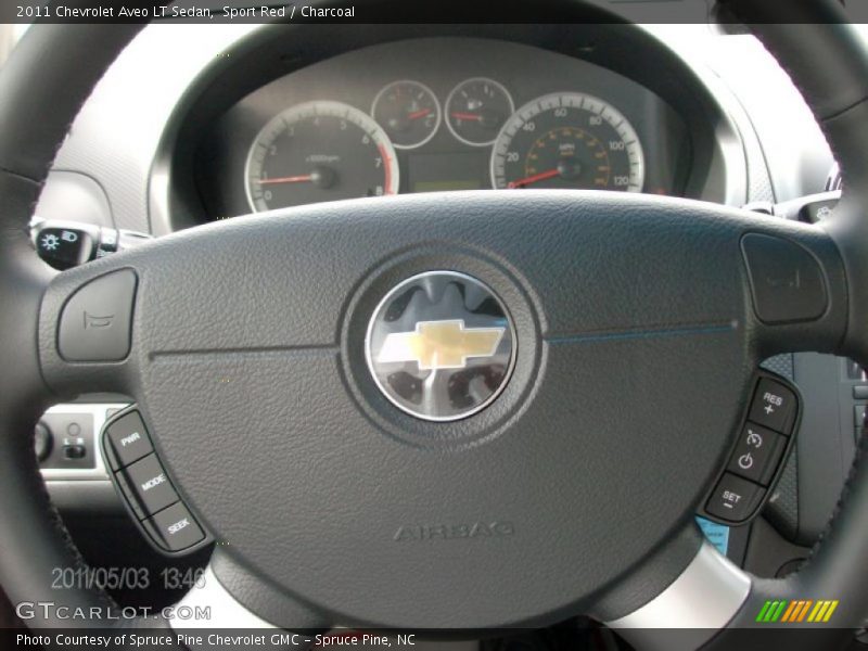 Sport Red / Charcoal 2011 Chevrolet Aveo LT Sedan