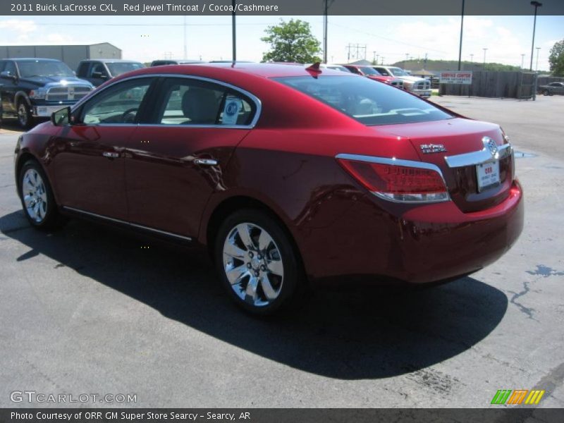 Red Jewel Tintcoat / Cocoa/Cashmere 2011 Buick LaCrosse CXL