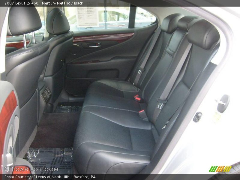 Mercury Metallic / Black 2007 Lexus LS 460