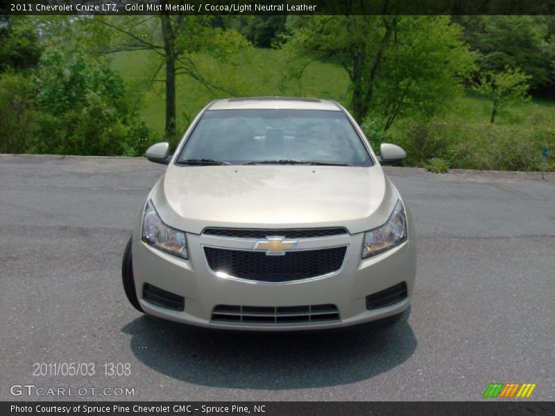 Gold Mist Metallic / Cocoa/Light Neutral Leather 2011 Chevrolet Cruze LTZ