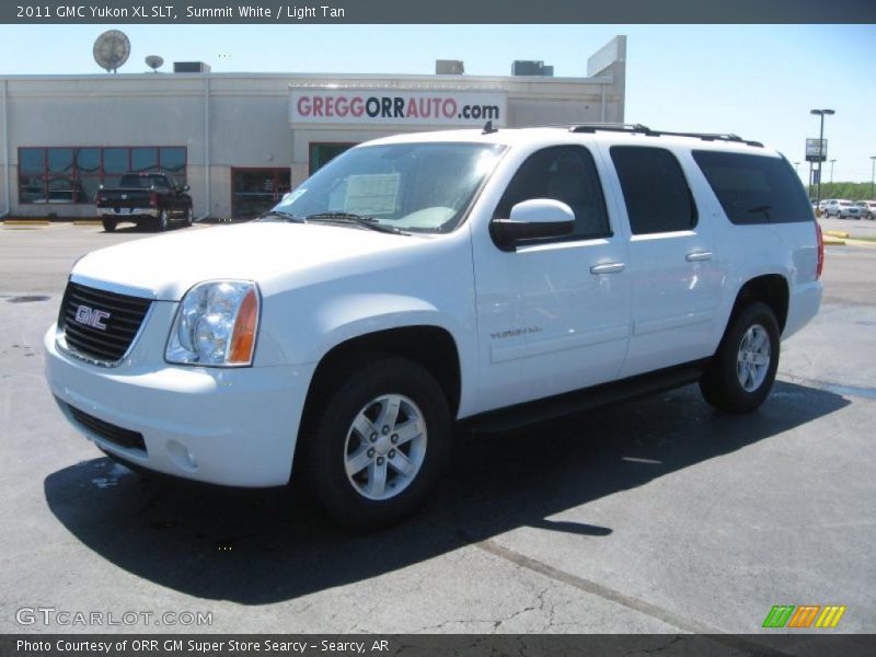 Summit White / Light Tan 2011 GMC Yukon XL SLT