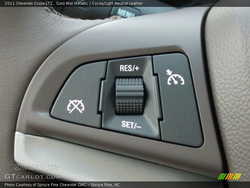 Gold Mist Metallic / Cocoa/Light Neutral Leather 2011 Chevrolet Cruze LTZ
