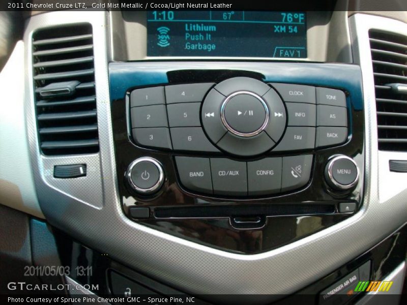 Gold Mist Metallic / Cocoa/Light Neutral Leather 2011 Chevrolet Cruze LTZ