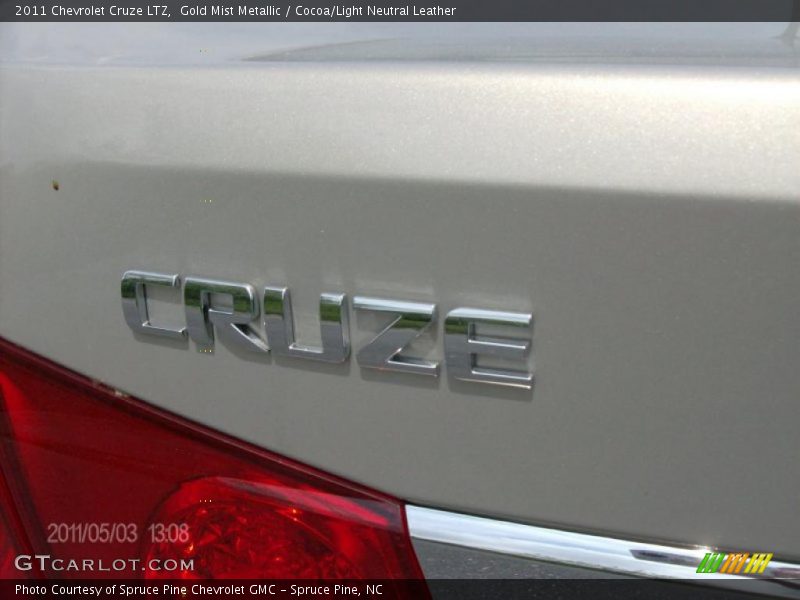 Gold Mist Metallic / Cocoa/Light Neutral Leather 2011 Chevrolet Cruze LTZ