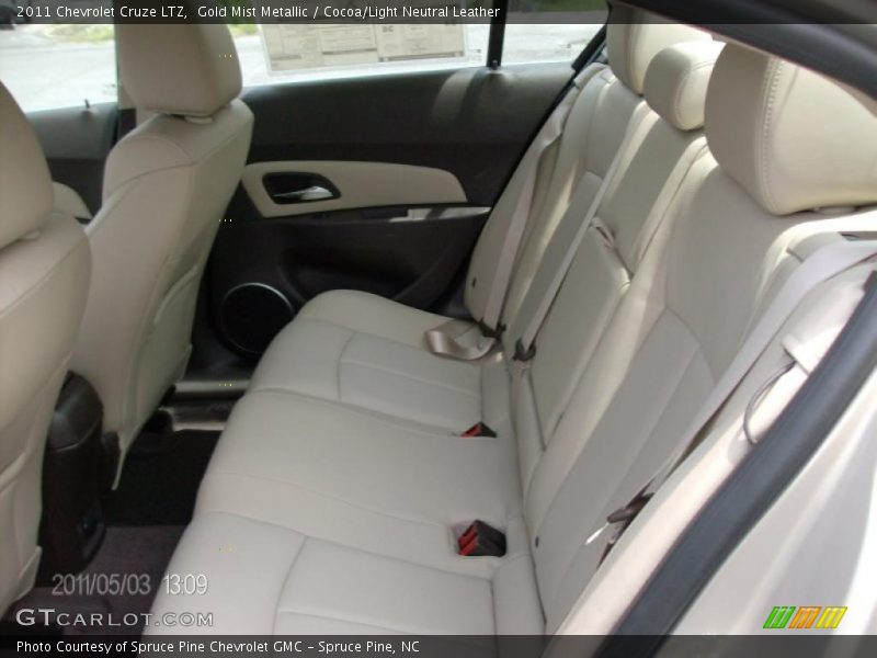 Gold Mist Metallic / Cocoa/Light Neutral Leather 2011 Chevrolet Cruze LTZ