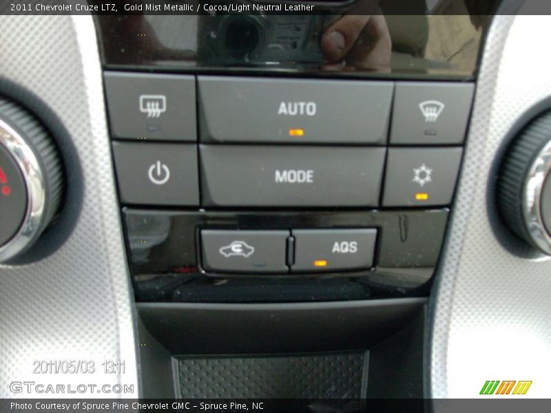 Gold Mist Metallic / Cocoa/Light Neutral Leather 2011 Chevrolet Cruze LTZ
