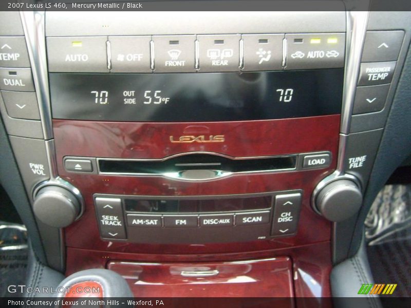 Mercury Metallic / Black 2007 Lexus LS 460