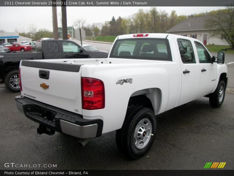 Summit White / Dark Titanium 2011 Chevrolet Silverado 2500HD LS Crew Cab 4x4