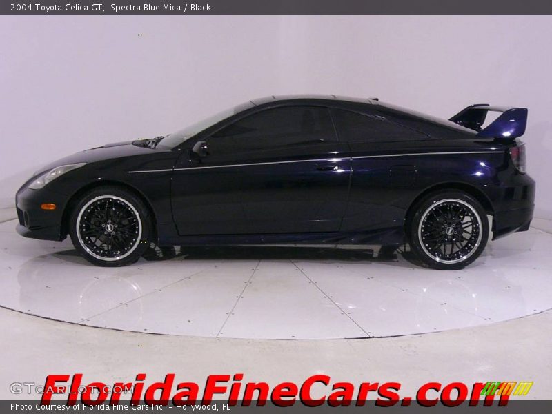 Spectra Blue Mica / Black 2004 Toyota Celica GT