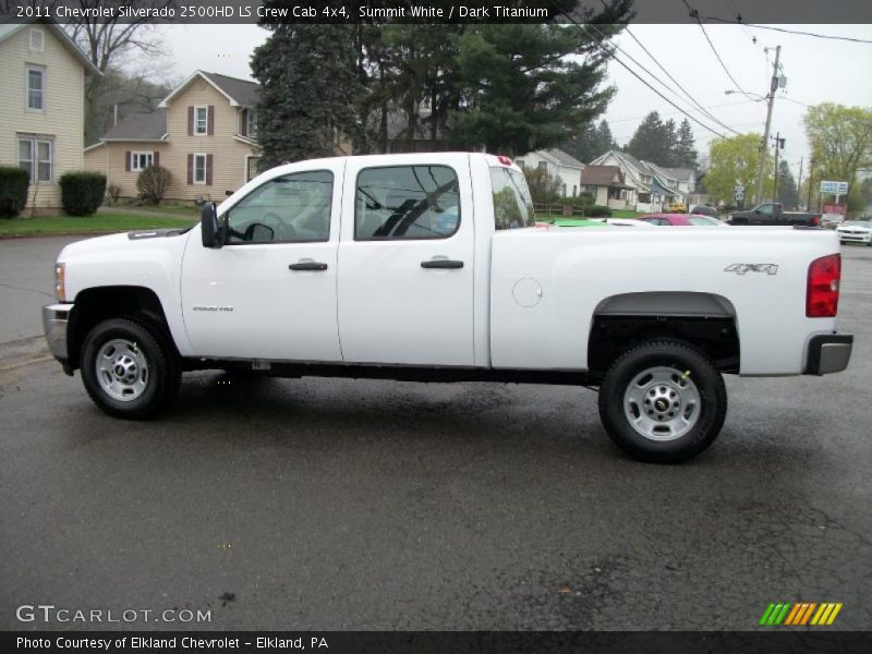 Summit White / Dark Titanium 2011 Chevrolet Silverado 2500HD LS Crew Cab 4x4