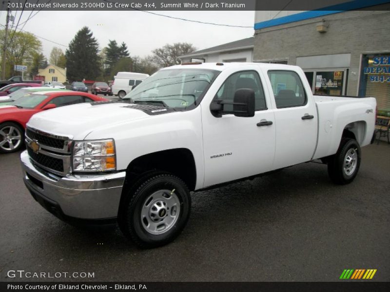 Summit White / Dark Titanium 2011 Chevrolet Silverado 2500HD LS Crew Cab 4x4
