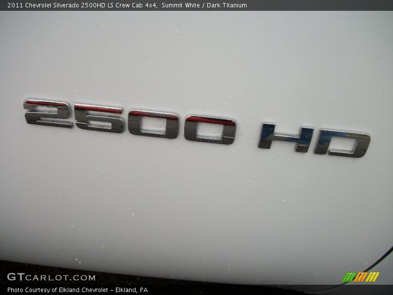 Summit White / Dark Titanium 2011 Chevrolet Silverado 2500HD LS Crew Cab 4x4