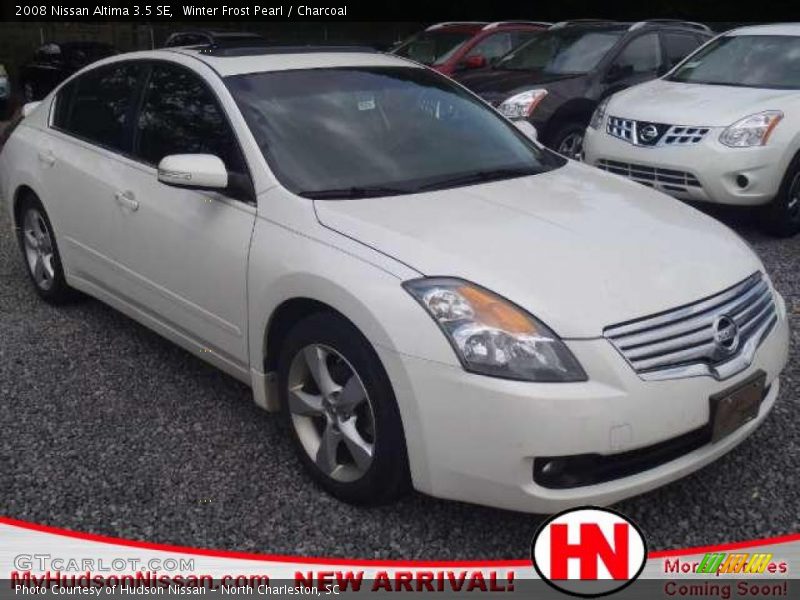 Winter Frost Pearl / Charcoal 2008 Nissan Altima 3.5 SE